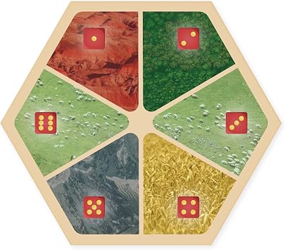 Amalgam Multi-Resource Replacement Hex Scenario compatible with Catans Settlers of Catan, Seafarers, Cities and Knights and Catan Expansions 1 Pack