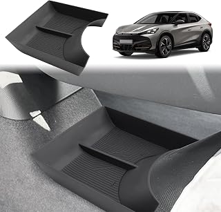 GAFAT Kompatibel mit Neu Cupra Tavascan 2025 2026 Mittelkonsole Aufbewahrungsbox, Tavascan ab 2024 Organizer Tray Tavascan VZ Ablagen Unten die Mittelkonsole, Tavascan Zubehör