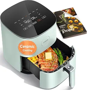 Cosori Air Fryer Pro LE 5 Qt, 9-in-1, Ceramic Coating, Green