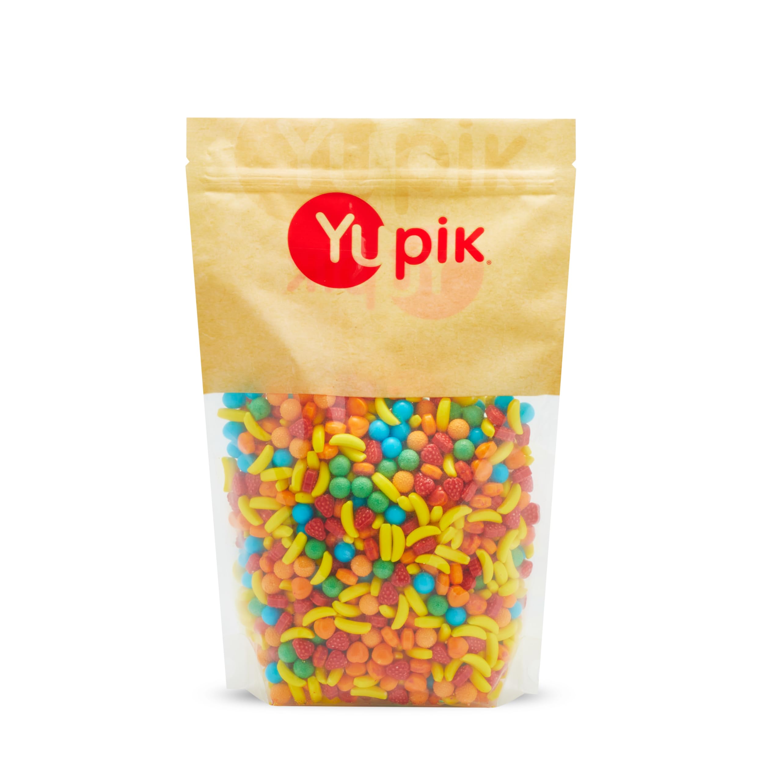 Yupik Mini Fruit Shaped Pressed Candies, 1 kg, Kosher, Nitwitz Candy, Multicolored, Fruity Flavors, Candy Machine Refills, Fun & Nostalgic, Delicious Snacks, Ideal for Gifting, Halloween & Holidays