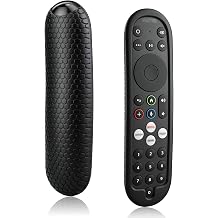 Silicone Protective Case for Xumo PR3 Voice Remote Control Case Cover Skin Holder Sleeve for 2025 Xumo Stream Box Spectrum TV Shockproof Replacement Remote Bumper Cover,Anti-Slip,Skin-Friendly-Black