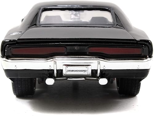 Miniatura 5 de Jada Toys 253203016 Fast & Furious Dom's 1970 Dodge Charger R/T, Build+Collect, modelo de ajuste de coche, escala 1:24, incluye figura de Dominic