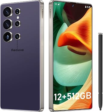 I25 Ultra 6.99" FHD+ Android 14 Smartphone | 12GB+512GB | 108MP+68MP Camera | 7000mAh Battery | Built-in Stylus Pen | Blazing Fast Performance Purple