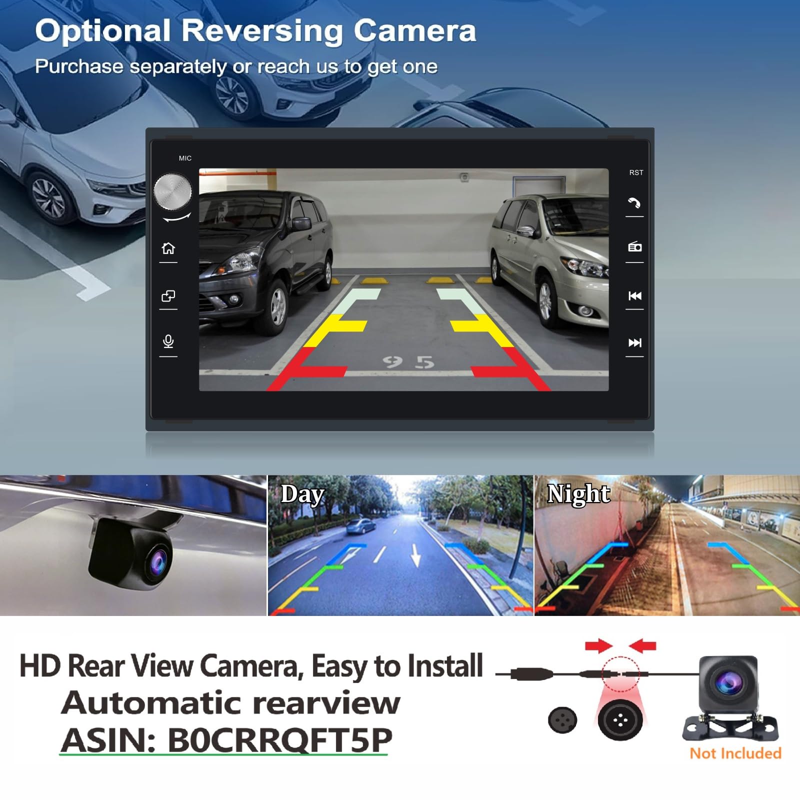Autoradio HLLECARMO per VW Golf 4, VW T5, Polo 9N, Passat B5, Seat e Skoda – Touchscreen da 7 pollici, CarPlay e Android Auto wireless, Bluetooth/AM/FM/SWC/USB/DSP-EQ, CAN-bus, MirrorLink