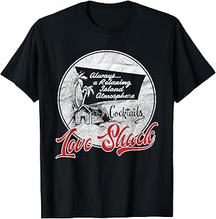 Love Shack | Tiki Bar | Vintage 50s Style Tee T-Shirt
