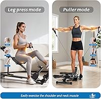 Vista 4 de Ab Machine,Rowing Machines for Home,Vitaler 5 in 1 Adjustable Home Gym Equipment with Counter,Quiet & Foldable Best Ab Machine for Home