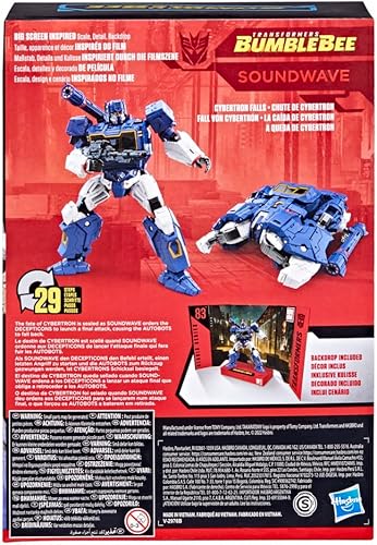 Miniatura 4 de Transformers Toys Studio Series 83 Voyager Class Bumblebee Soundwave - Figura de acción de 6.5 pulgadas para niños a partir de los 8 años de edad