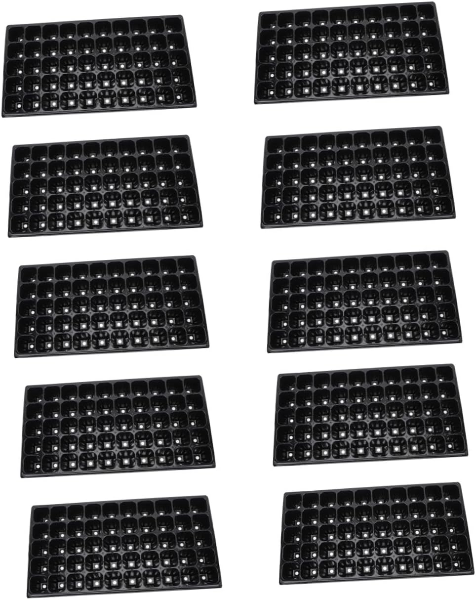 10pcs Thickened Plant Germination Trays Growing Containers for Vegetables Flowers and for Indoor and Outdoor Gardening