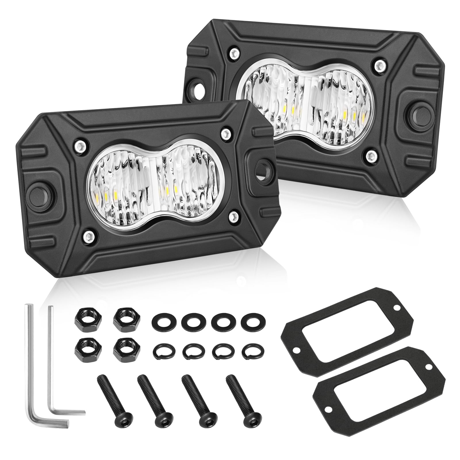 Flush Mount LED Pods 40W CREE LED Flood Flush Mount Fog Lights
