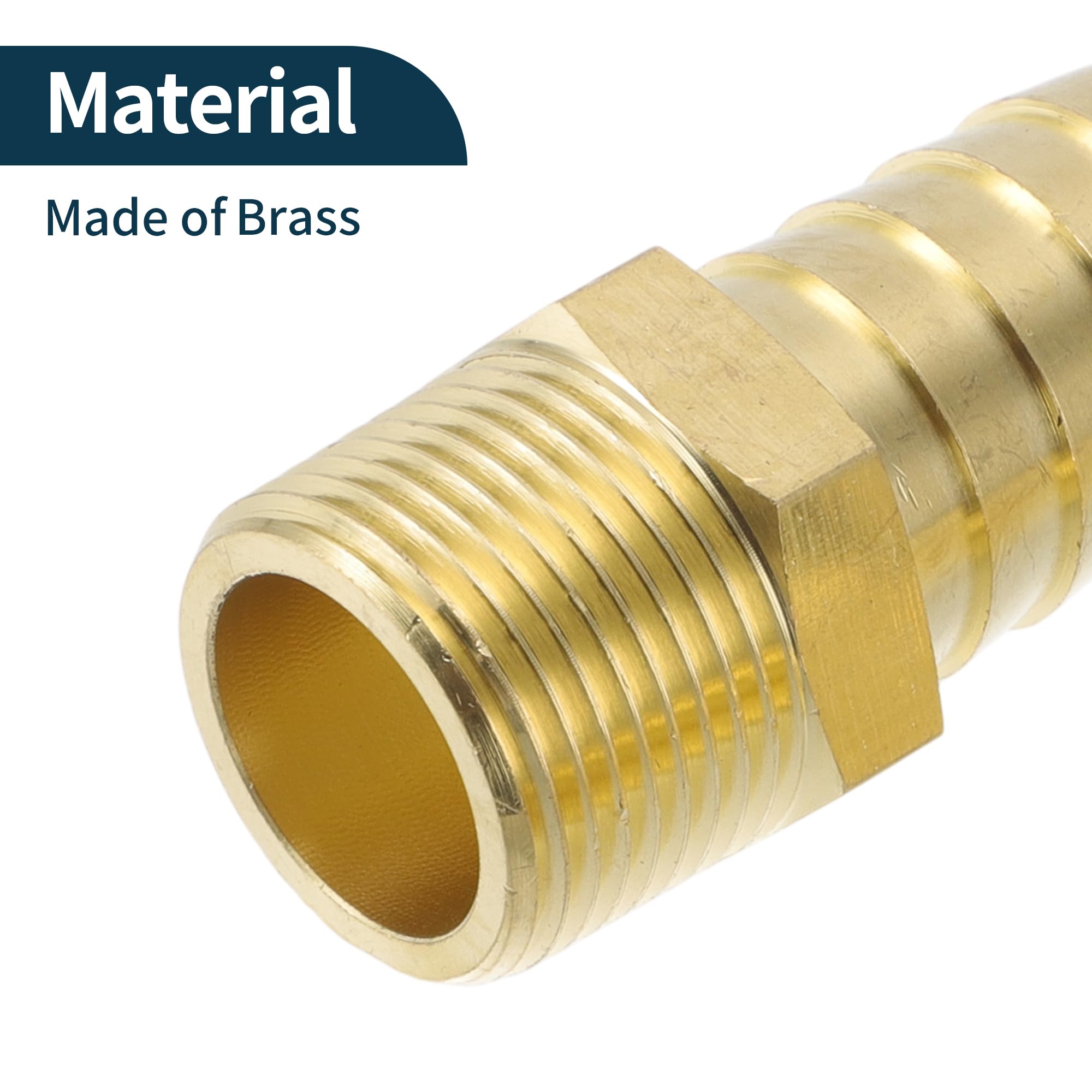 3/4 HOSE BARB X 1/2 FEMALE NPT Brass Pipe Fitting NPT Thread Gas Fuel Water Air