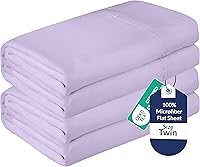 Vista 21 de Royale Linens Juego de 2 sábanas encimeras a granel – Sábanas superiores – Microfibra suave – Resistente a las arrugas y a las manchas – para hotel