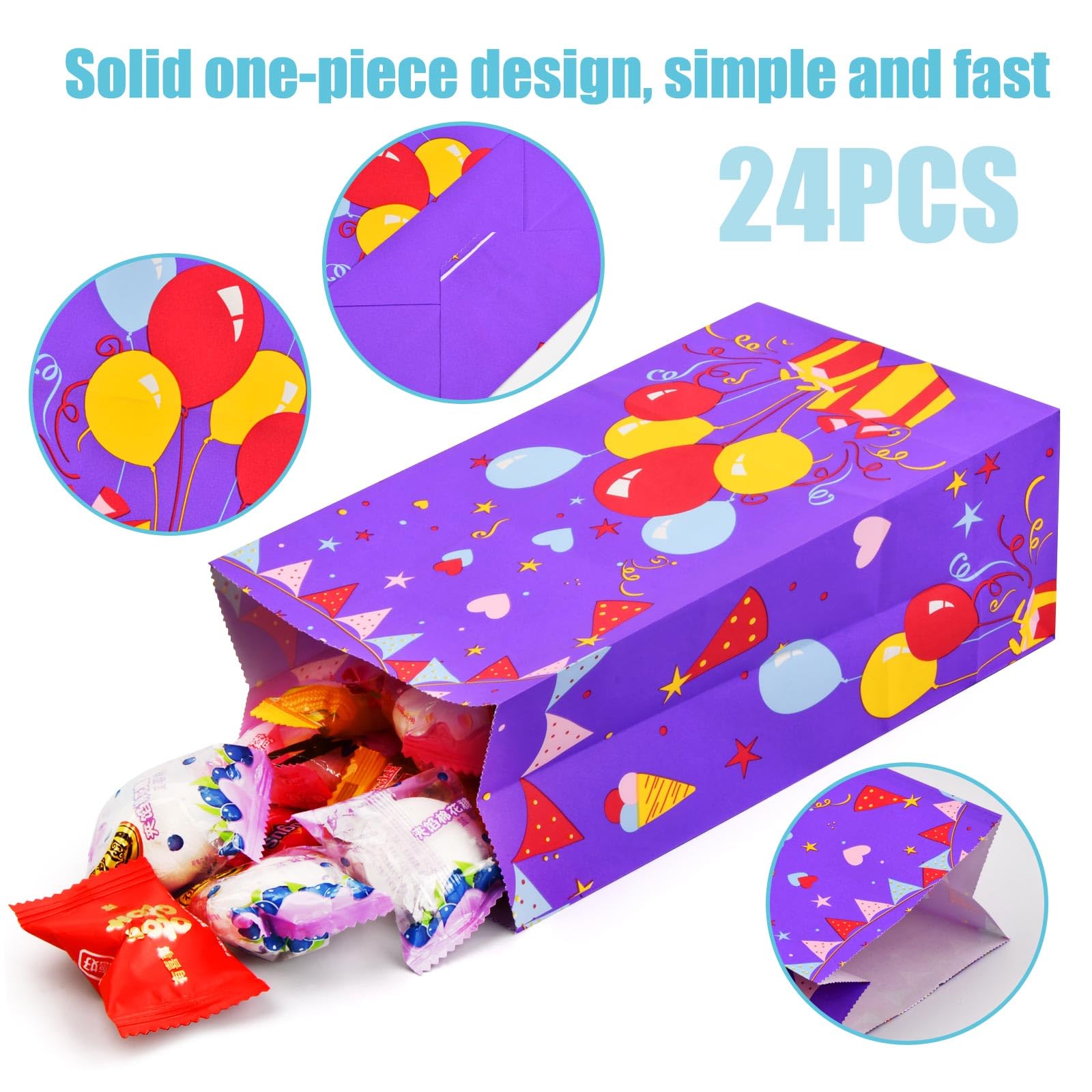 Sacchetti Regalo Di Carta Colorati - 20 Pezzi Con Adesivi | Per Feste, Compleanni E Occasioni Speciali - Foto 10