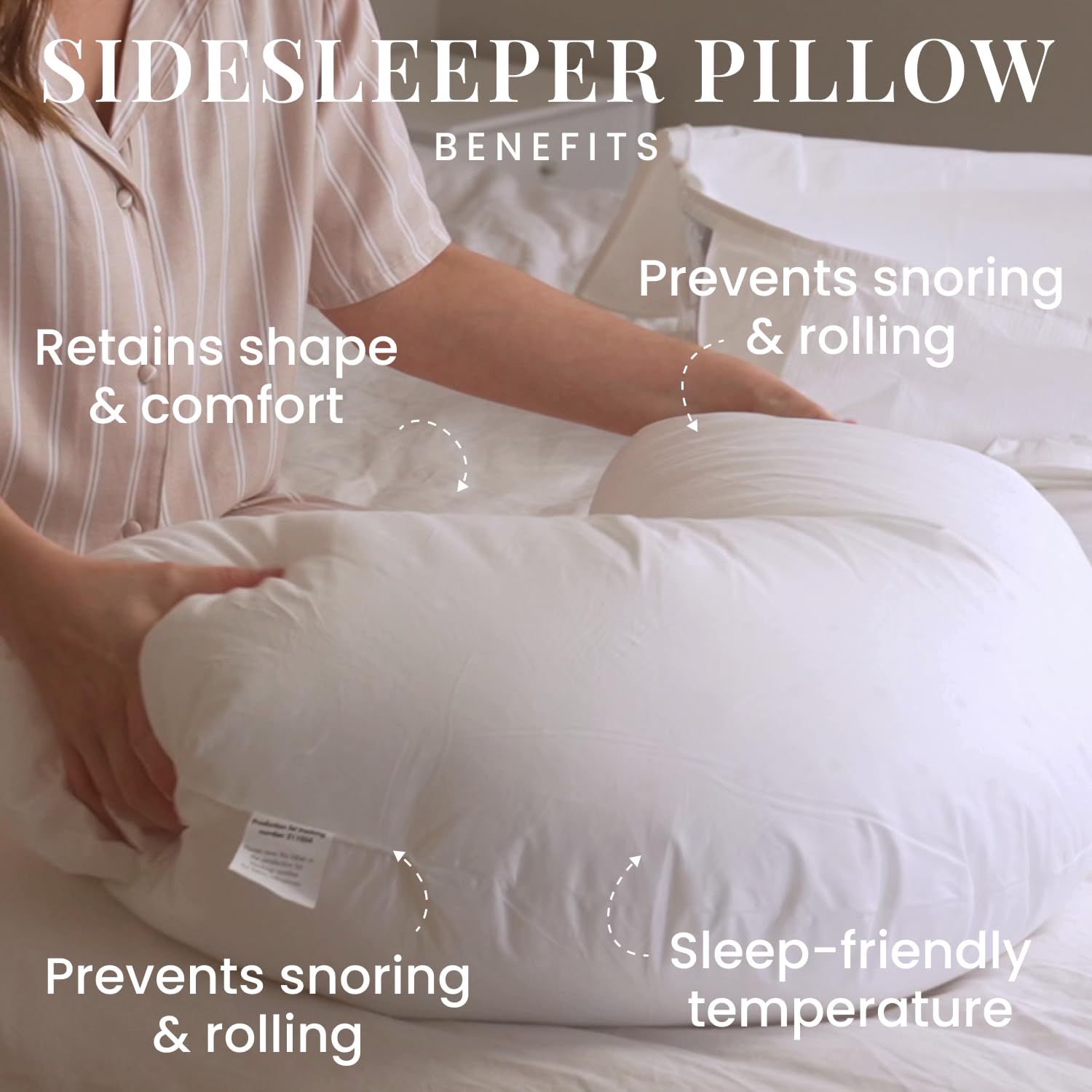 Amazon.com: FOSSFLAKES Nordic Sleep Ergonomic L-Shaped Side