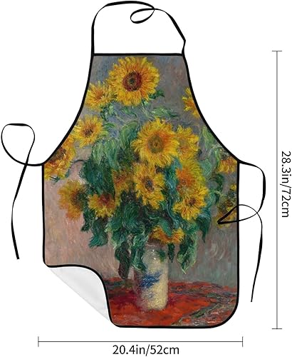 Miniatura 2 de Delantal divertido para mujer con bolsillo, delantales para mujer, delantal lindo para cocinar, delantal de camarera delantales de cocina para mujer