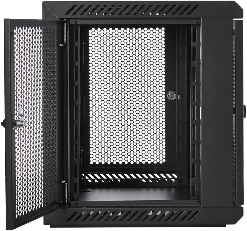 🔥 V7 RMWC9UV450-1N Rack Mount Wall Cabinet Enclosure 9U Vented