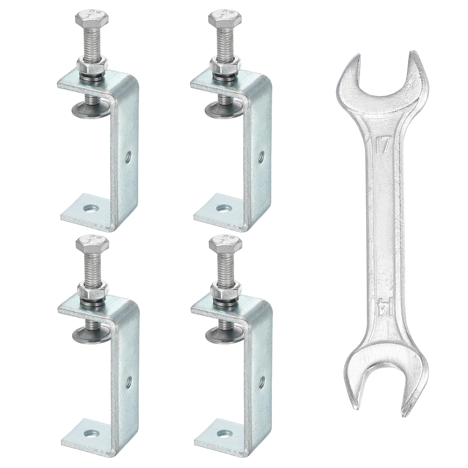 Pince en C de 85 mm en inox assurant un maintien stable et puissant de vos pièces