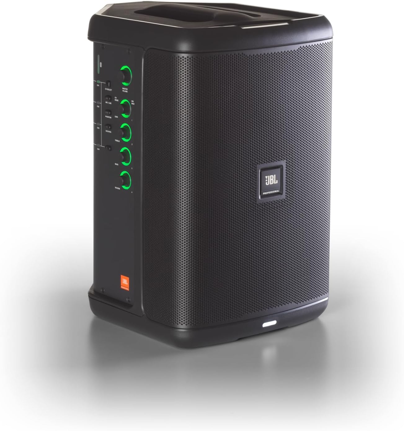 Professional EON ONE Compact Ultra-Portable Battery Powered Wireless PA Speaker System with Bluetooth, Professional 4-Channel Mixer, and Lexicon Effects. Black