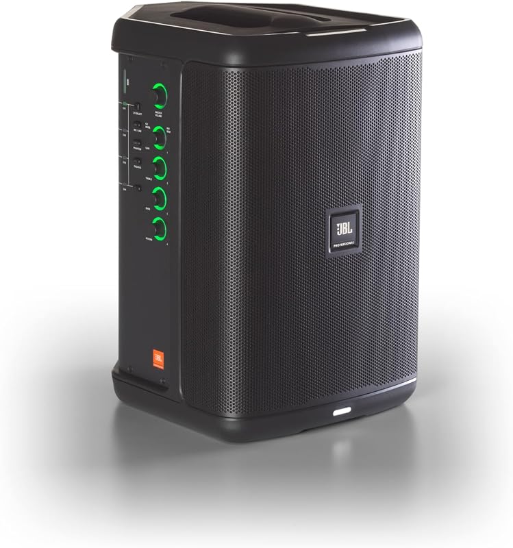 Professional EON ONE Compact Ultra-Portable Battery Powered Wireless PA Speaker System with Bluetooth, Professional 4-Channel Mixer, and Lexicon Effects. Black