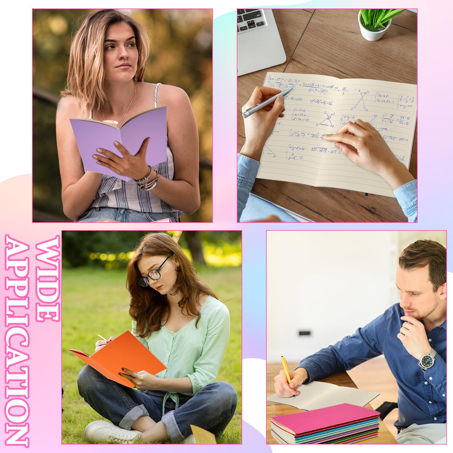 Dyrfolm Paquete de 12 cuadernos coloridos en blanco, diario en blanco A5 sin forro, bloc de notas para viajeros, oficina, dibujos, escritura, cuaderno de viaje, 60 páginas, 5.5 x 8.3 pulgadas