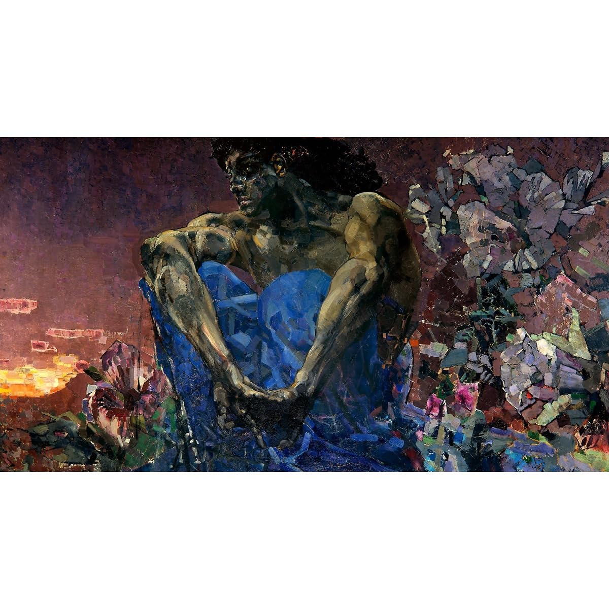Toile Mikhail Vrubel Démon assis qualité musée 76x101 cm - 2