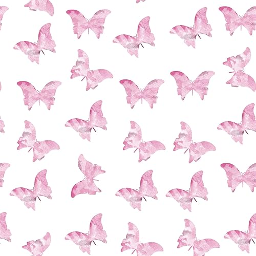 Miniatura 5 de Manta de bebé para niñas, mariposa, rosa, minky, súper suave, manta de recepción de doble capa con respaldo punteado para recién nacidos, guardería,