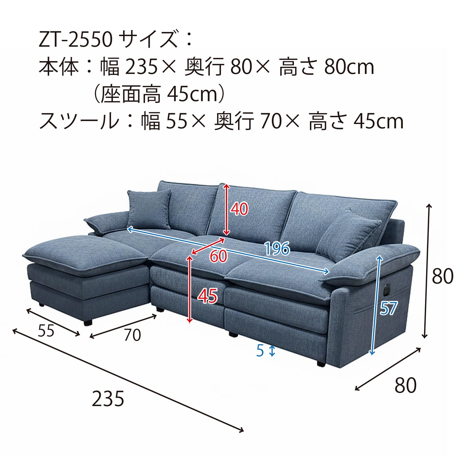 Amazon｜6Wayダブルクッションソファ Lufinia（ルフィニア） [URBAN
