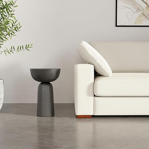 Miniatura 42 de SIMPLIHOME Garvy - Mesa auxiliar industrial de metal de 20 pulgadas de ancho en oro antiguo, totalmente montada para la sala de estar y el