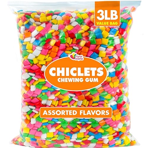 Miniatura 7 de A Great Surprise Mini chiclets - Goma de mascar - Recambios de máquina de chicles - Colores surtidos - Caramelo a granel - 3 libras