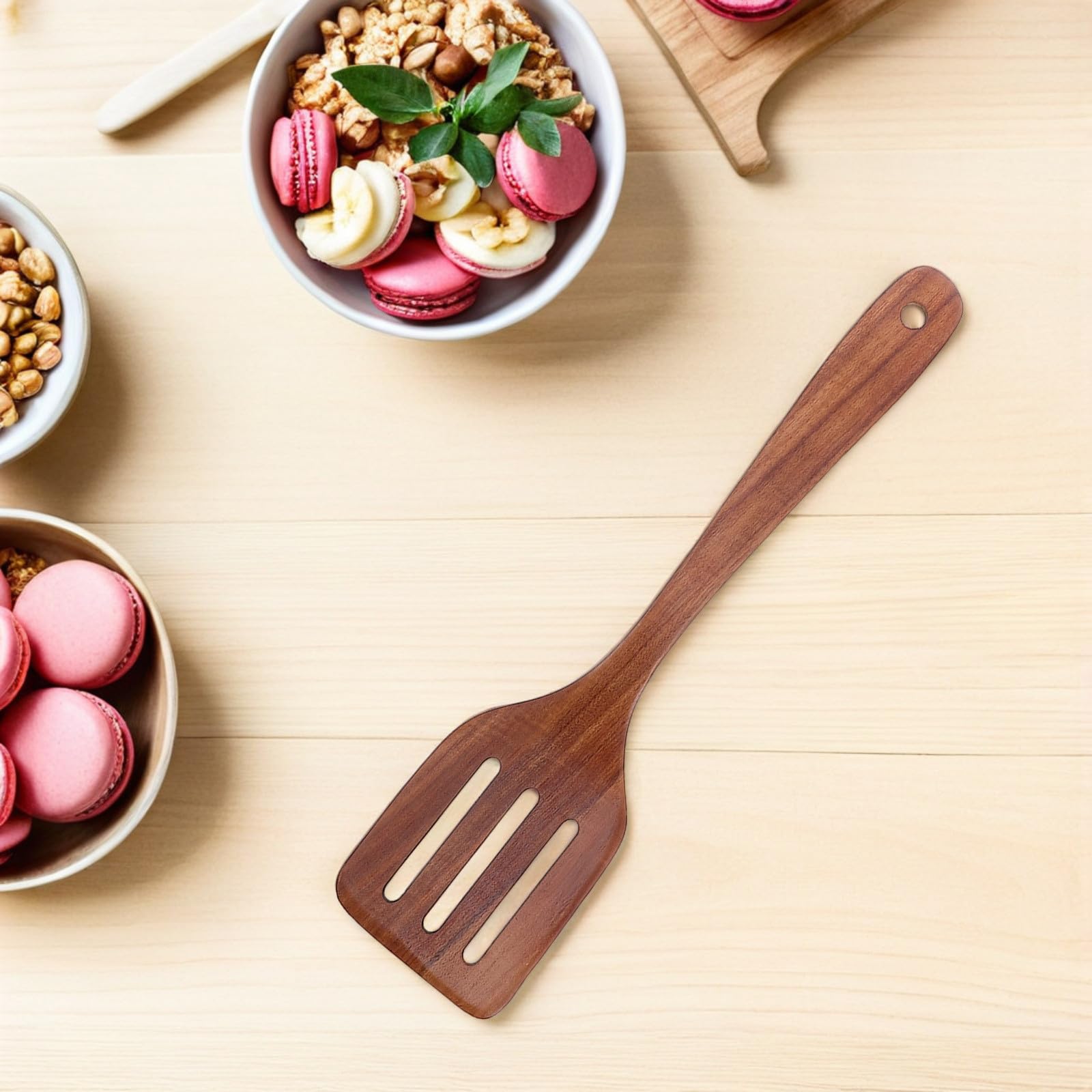 TOYANDONA Holzlöffel-Set Mit Pfannenwender Rührlöffel Und Kochlöffel Aus Holz Für Küchenutensilien Spatel-Set Für Vielseitige Koch Und Rühraufgaben