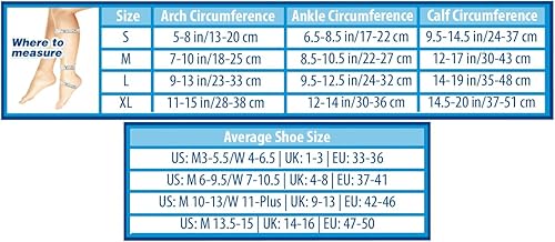 Miniatura 4 de OrthoSleeve Calcetines de compresión 20-30mmHg con soporte para fascitis plantar