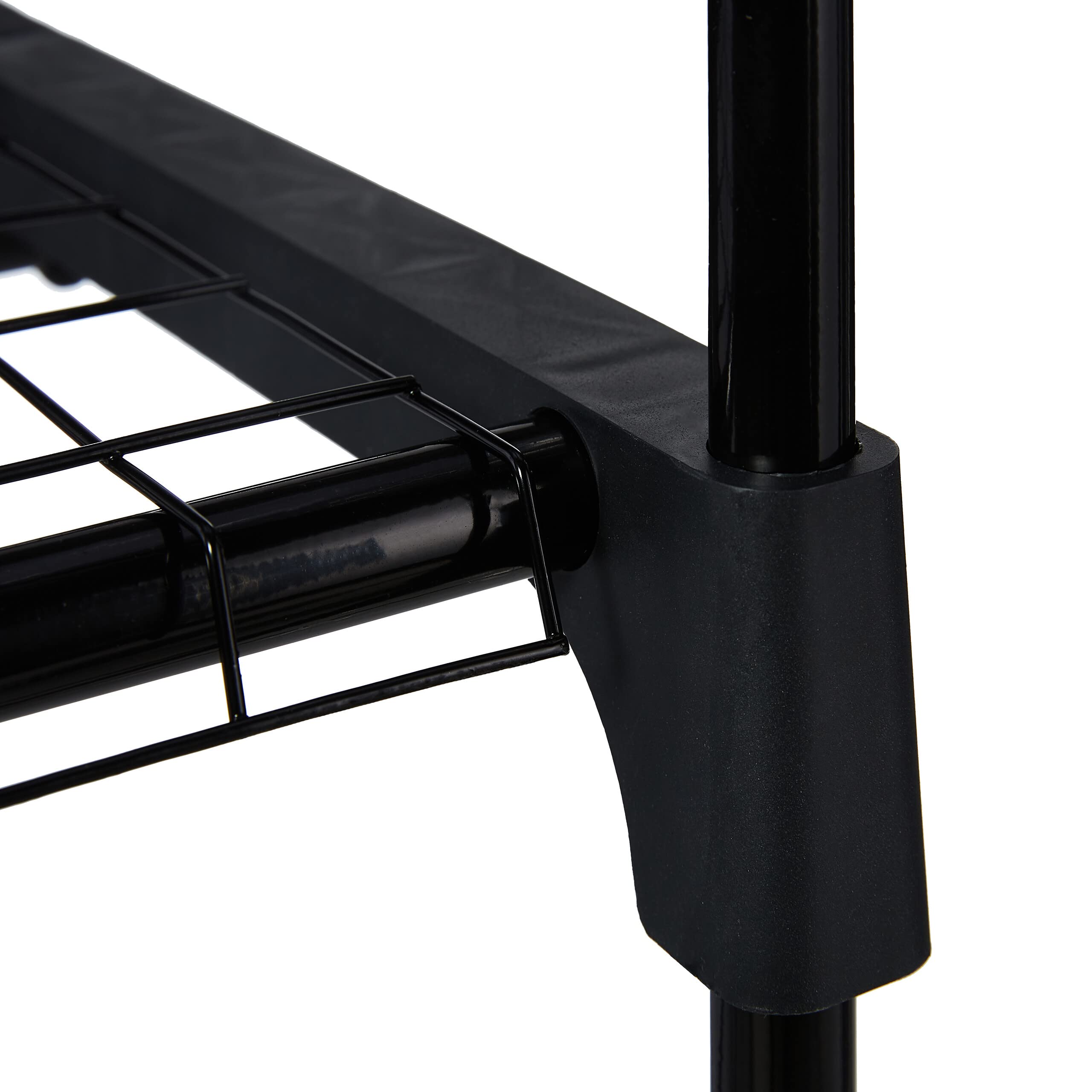 Relaxdays Serra per Il Balcone, a 2 Piani, HLP 94 x 67 x 49 cm, in Acciaio e Telo in PVC Giardinaggio, Trasparente Nero