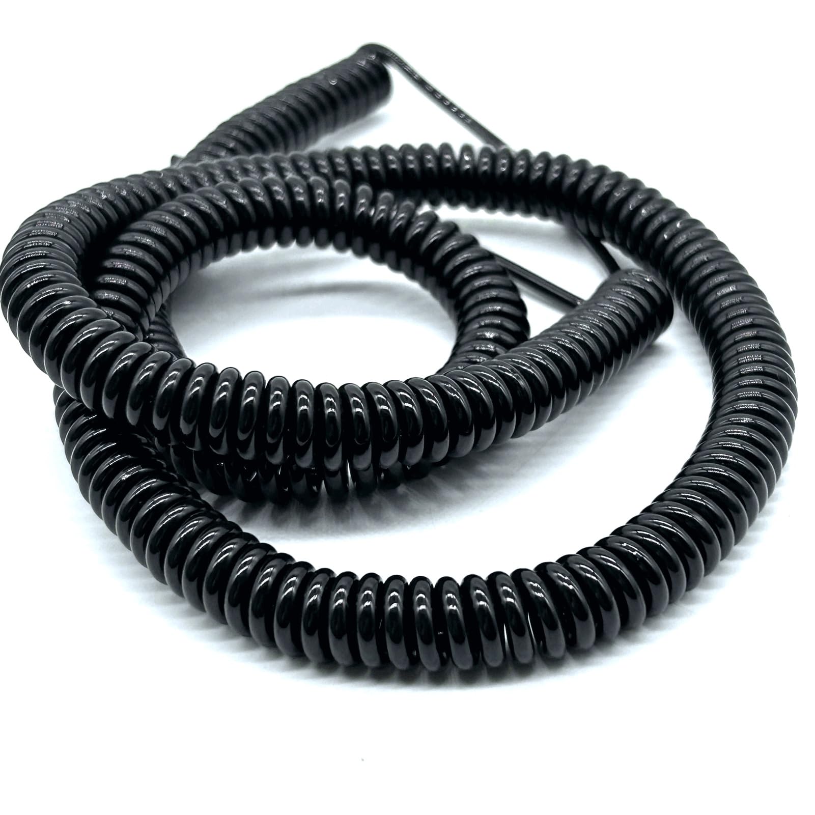 2,5 mm2 3-żyłowy spiralny kabel elektryczny, zwijany przewód elektryczny do maszyny wiszącej, elastyczny rozciągliwy 13 AWG (Stretch 1,5 metrów)