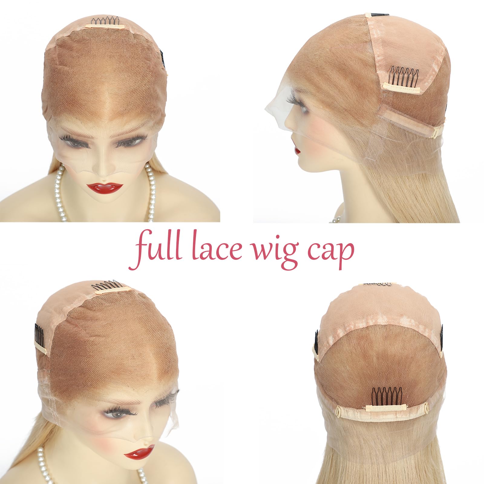 Beeline Honey Blond 28# długie proste włosy 100% Remy wstępnie plucked, długość włosów 55 cm