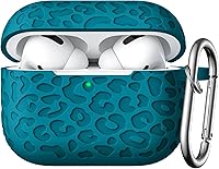 Vista 13 de Funda con Grabado de Leopardo para Estuche de AirPods 4 2024, Funda Protectora de Silicona Suave Compatible con Estuche de Apple AirPods de 4ª