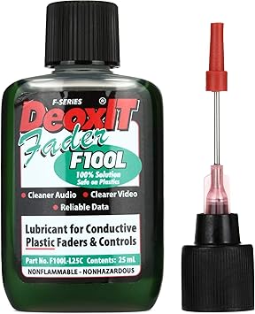 CAIG Laboratories F100L-L25C CAIG DeoxIT FaderLube, 100% Dropper, 25 ml