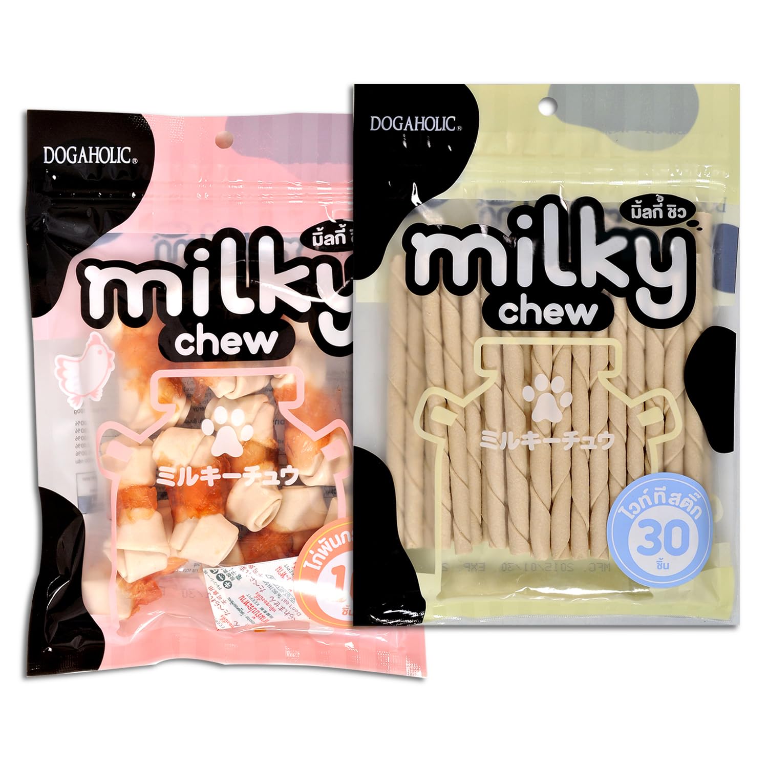 Pet Treat Combo-Dogaholic Milky Chews Knotted Bone & Milky Chews Sticks Dog Treat (B08KLSG8P1) Amazon Price History, Amazon Price Tracker
