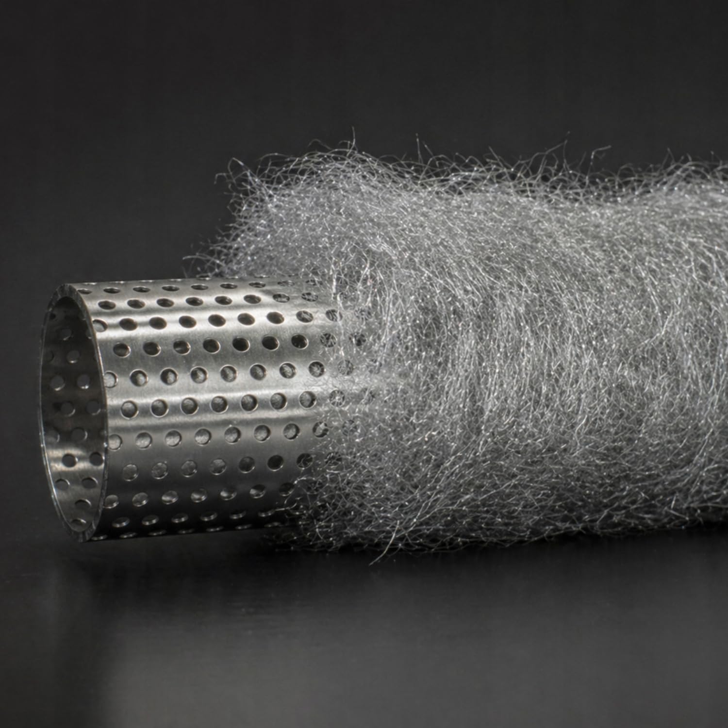 Auspuffwolle Edelstahl 400g Grad 1 – Schalldämpfer Stopfwolle Hitzebeständig Rostfrei – PKW Motorrad – 2 × 2–2,5 m WOOLTEC