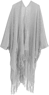 BNF® Women Cover Ups Kimono Cardigan Lightweight Flowy Swimsuits Wrap Top Silver|Clothing, Shoes & Accessories | Womens Cl... Price In India