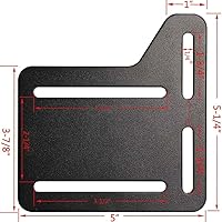 Vista 2 de CAFORO Placa de modificación de cama Queen, soporte de fijación de cabecero, soportes adaptadores de marco de cama, kit de conversión de marco