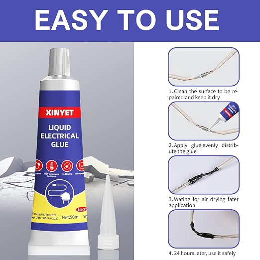 Cinta aislante líquida negra 50ml para cables miniatura 3