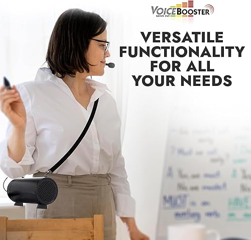 Vista 7 de Voicebooster Speak Out Amplificador de voz personal – Altavoz portátil recargable con micrófono con cable para profesores, guía turístico