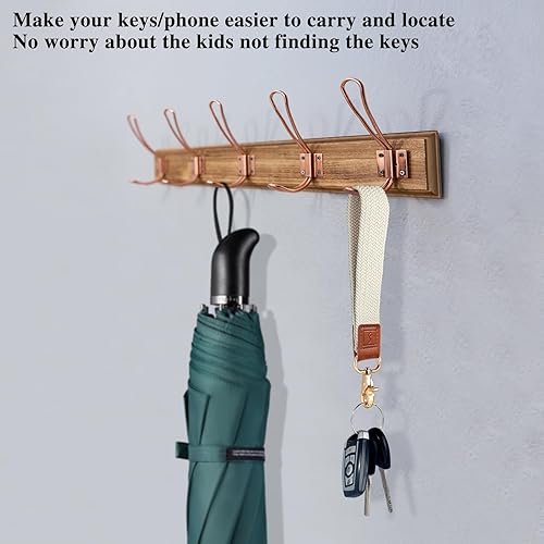 Miniatura 3 de Llavero de muñeca trenzado, bonitos cordones de muñeca para llaves, paquete de 2 llaveros elásticos mejorados para mujeres y hombres, llavero de