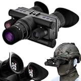 4K Helmet-Mounted Night Vision Monocular | 8X Magnification | 600m IR Range | IP65 Waterproof | 32GB Storage | Motion Detection | Hunting/Camping/Security (AR1) (AR1)