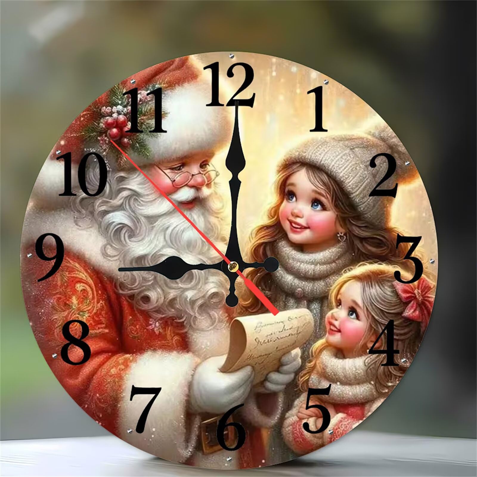 Horloge murale facile à lire de 30cm pour en finir avec la fatigue visuelle