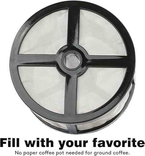 Miniatura 7 de 1 filtro de café reutilizable de 7 a 14 tazas para percolador, cafetera eléctrica, reemplaza los filtros de café de papel, sin BPA, filtros de café