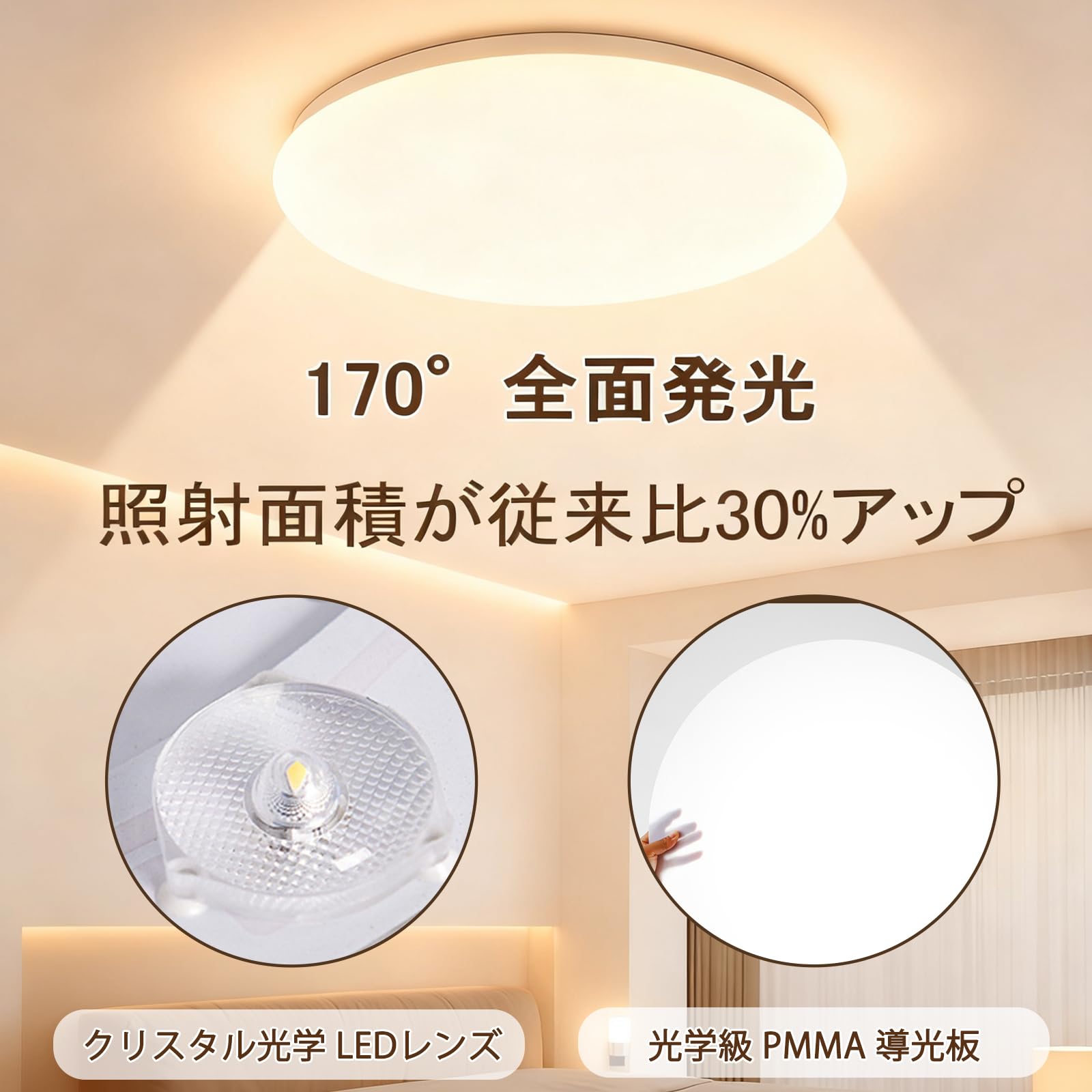 Amazon.co.jp : 「2026 新登場」 LEDシーリングライト 10畳 12畳