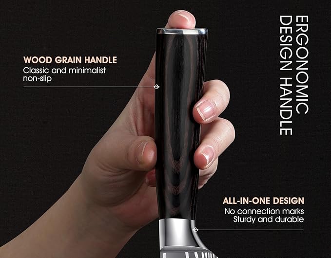 Set Cuchillos Cocina 14 Piezas Acero Inoxidable Pakkawood miniatura 3