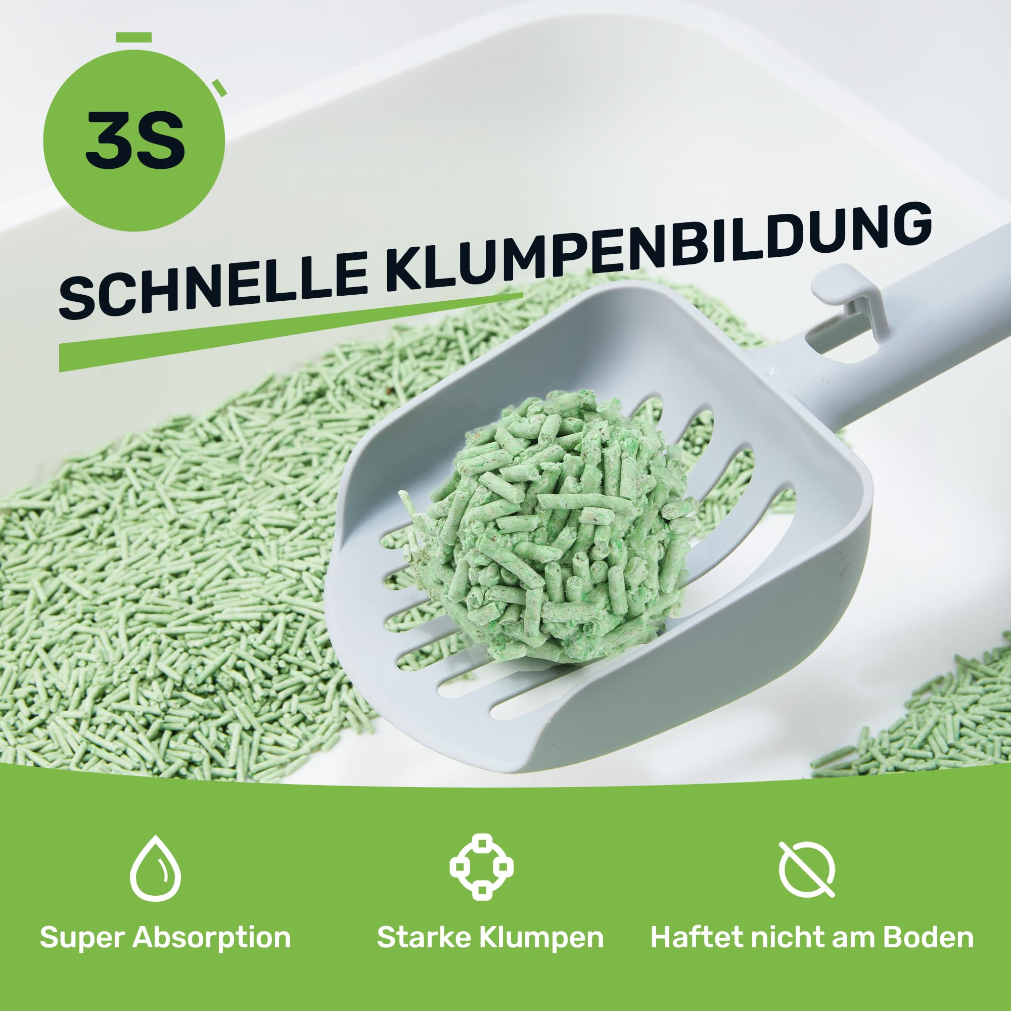 Cuopet Tofu Katzenstreu Mit Grünem Tee 12L - Natürlich & Geruchsbindend