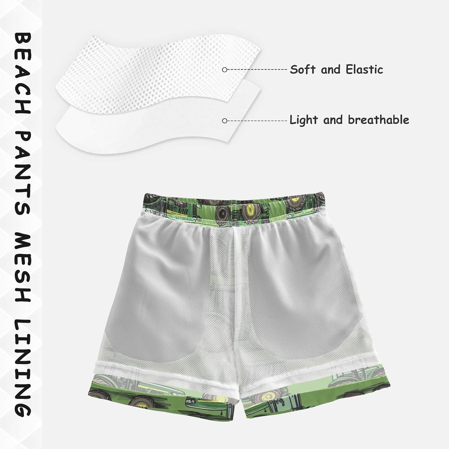 Watercolor Green Sea Turtles Toddler Beach Board Shorts Boys Swim Trunks Quick Dry Swimwear Bathing Suits 2-12 Years