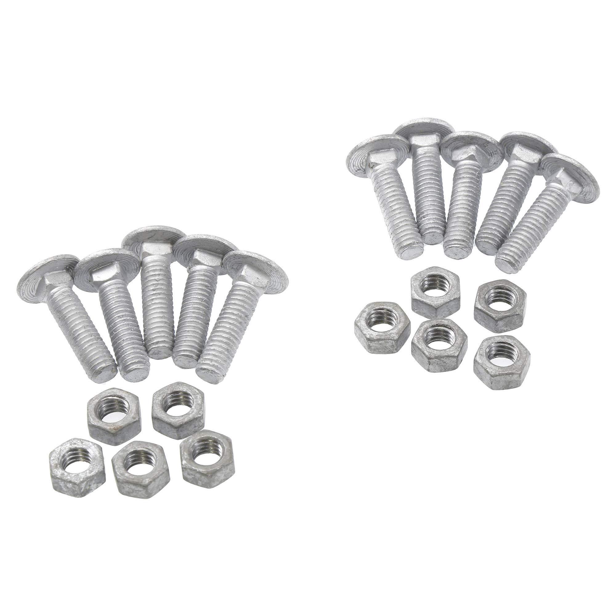 Bandas de tensión con pernos y tuercas para valla de eslabones de cadena (1-3/8 pulgadas), paquete de 10
